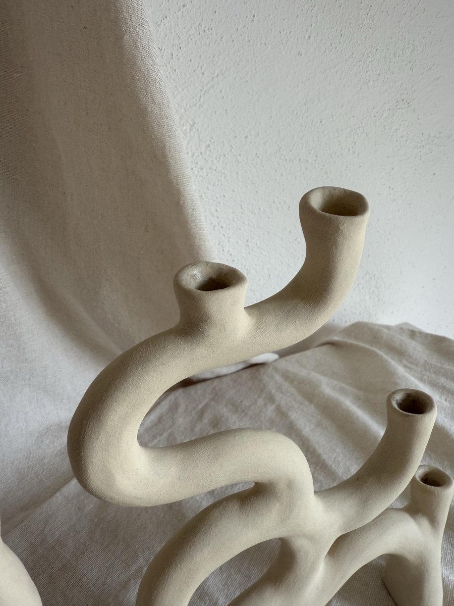 Choreography of Clay — hand-built sculptural ceramic form in the Afis Yfes studio